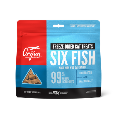 Orijen Six Fish Freeze Dried Cat Treats - 35G