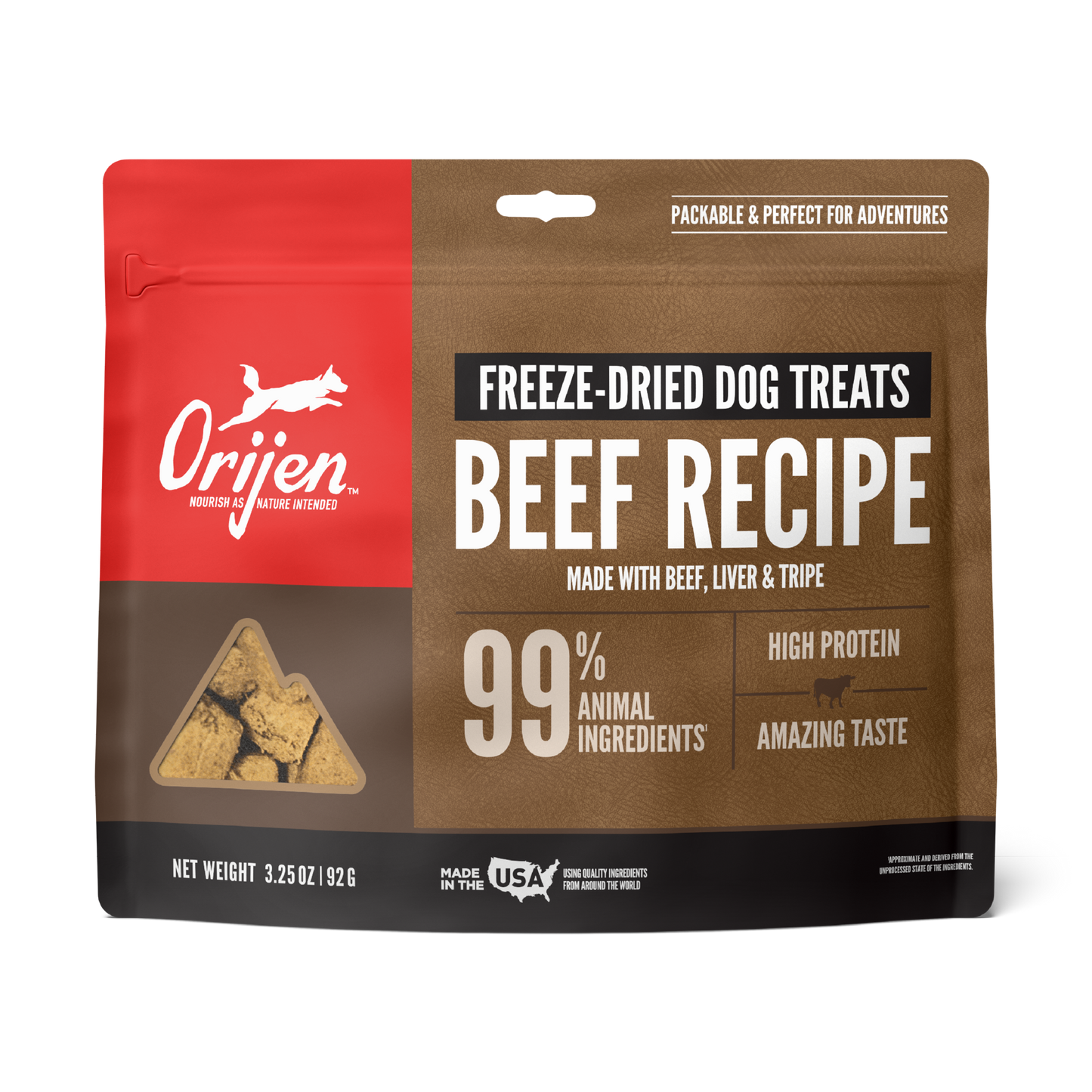 Orijen Beef Recipe Freeze Dried Dog Treats 92G
