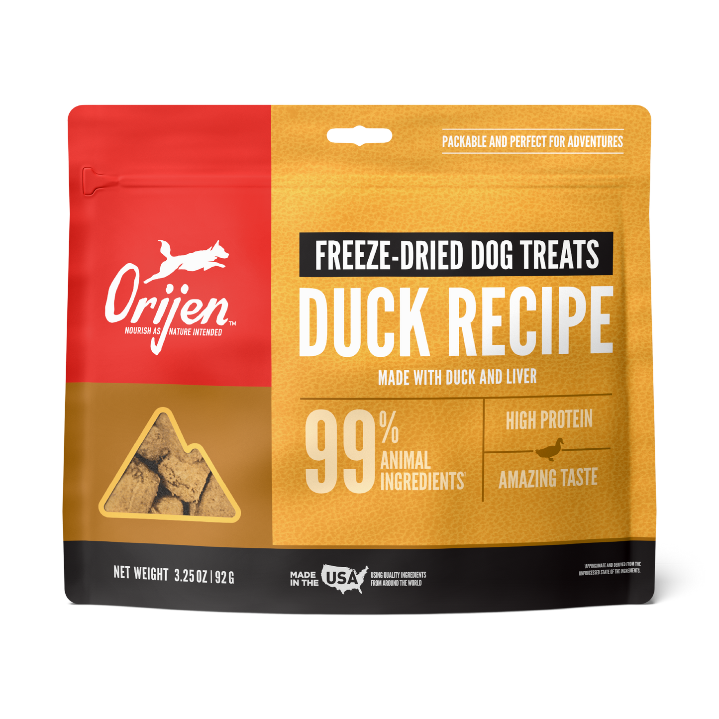 Orijen Duck Recipe Freeze Dried Dog Treats 92G