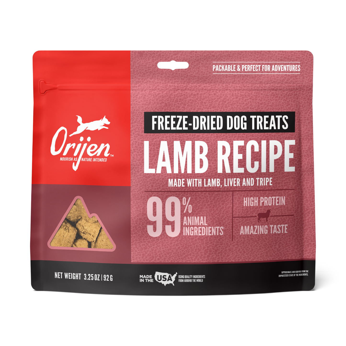 Orijen Lamb Recipe Freeze Dried Dog Treats 92G