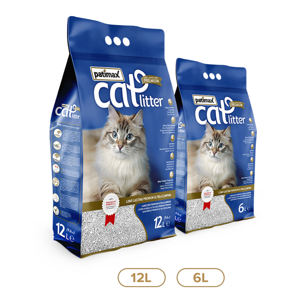 Patimax Premium Ultra Clumping Cat Litter 12L