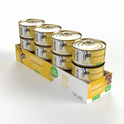 Schesir Complete & Balanced Nutrition Wet Cat Food in Jelly Can- Tuna With Surimi 85g [MOQ:12pcs]