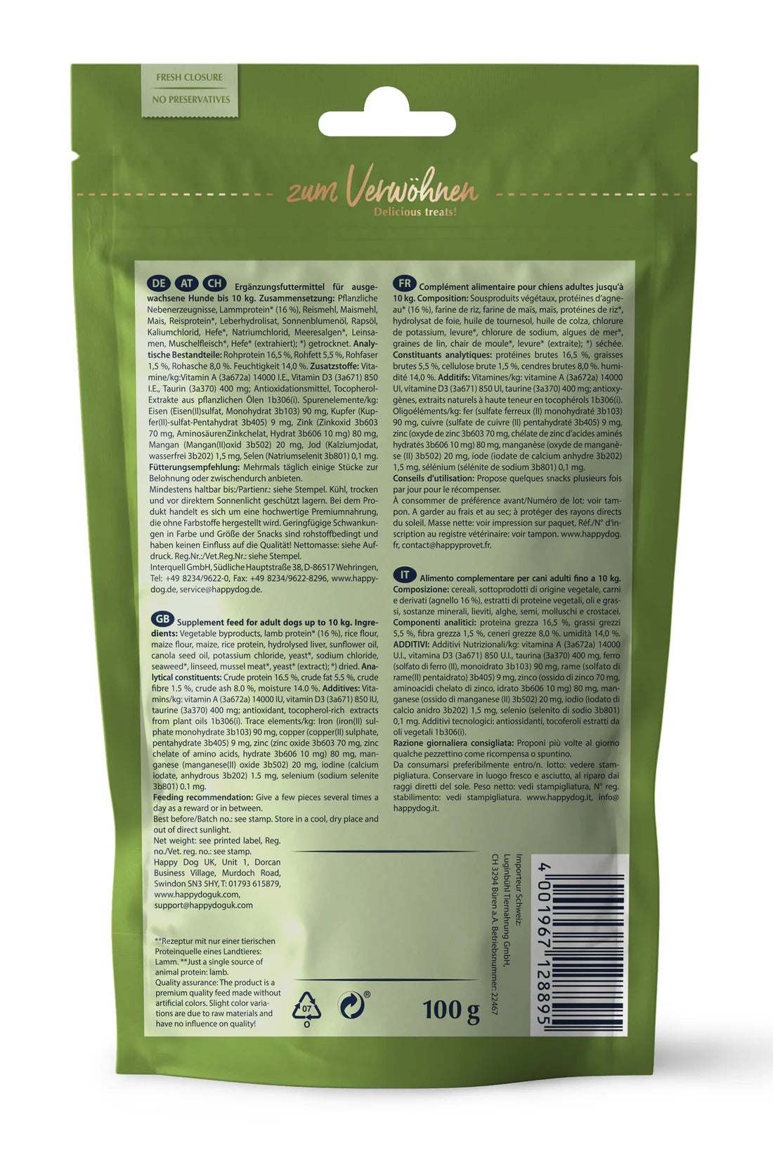 Happy Dog Soft Snack Mini NSL 100 G