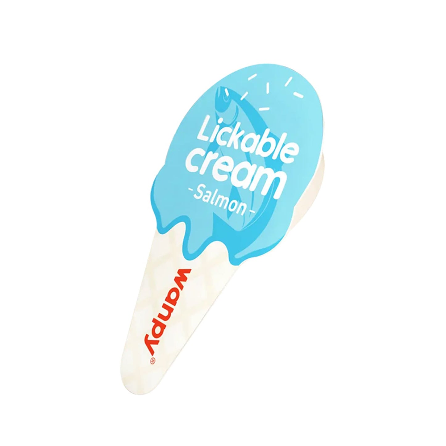 WANPY Lickable Cream Spoon – Salmon For Cat – (16g x 10pcs/box)