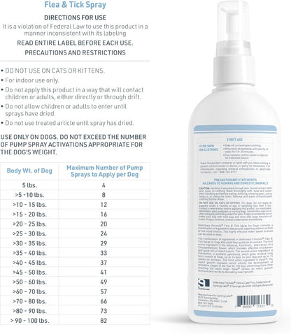 Synergy Labs Veterinary Formula Flea & Tick Spray 237ml (8 Fl Oz)