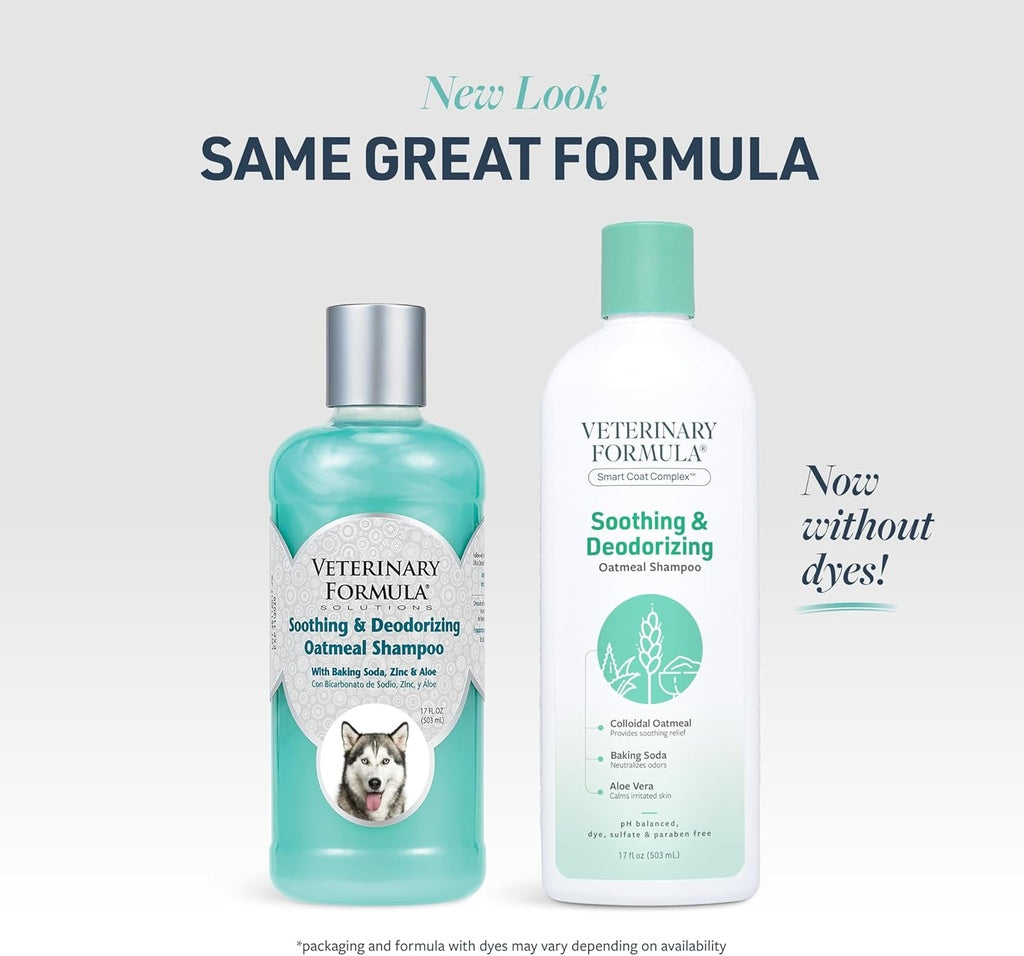 Synergy Labs Veterinary Formula Solutions Soothing & Deodorizing Oatmeal Shampoo 17oz - 503ml