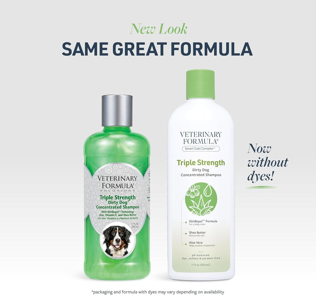 Synergy Labs Veterinary Formula Solutions Triple Strength Dirty Dog Concentrated Shampoo 17oz - 503ml