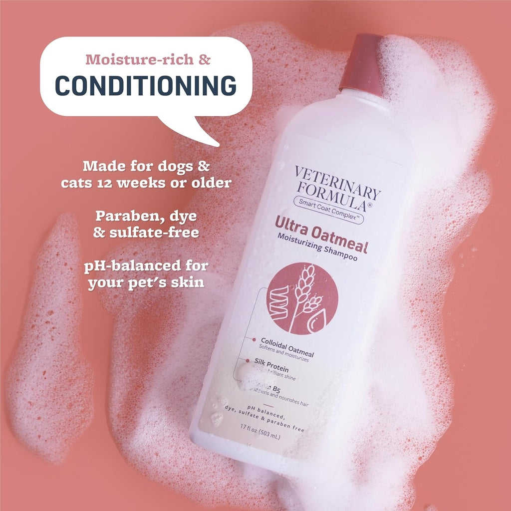 Synergy Labs Veterinary Formula Solutions Ultra Oatmeal Moisturizing Shampoo 17oz - 503ml