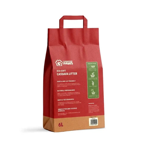 Thunder Paws Eco-Soft Cassava Cat Litter - 2.5KG