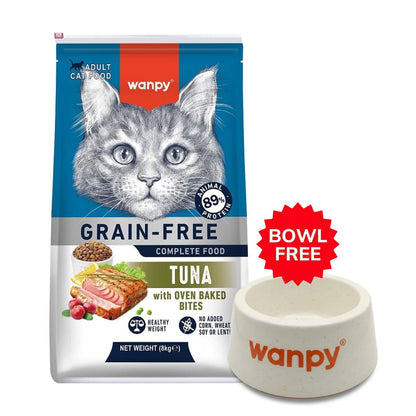 Wanpy Grain Free Complete Food For Adult Cat Tuna Recipe 8Kg