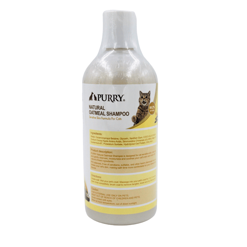 Purry Natural Cat Shampoo With Oatmeal And Jojoba Seed Oil  (296ml)