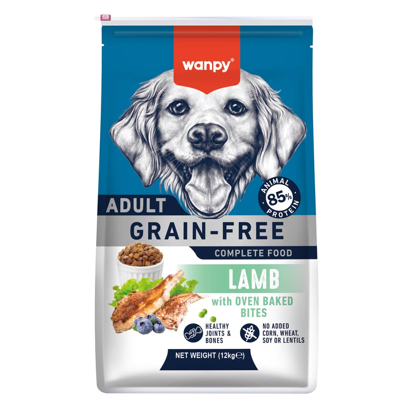 WANPY Grain Free Complete Food For Dog – Lamb Recipe 1.5Kg