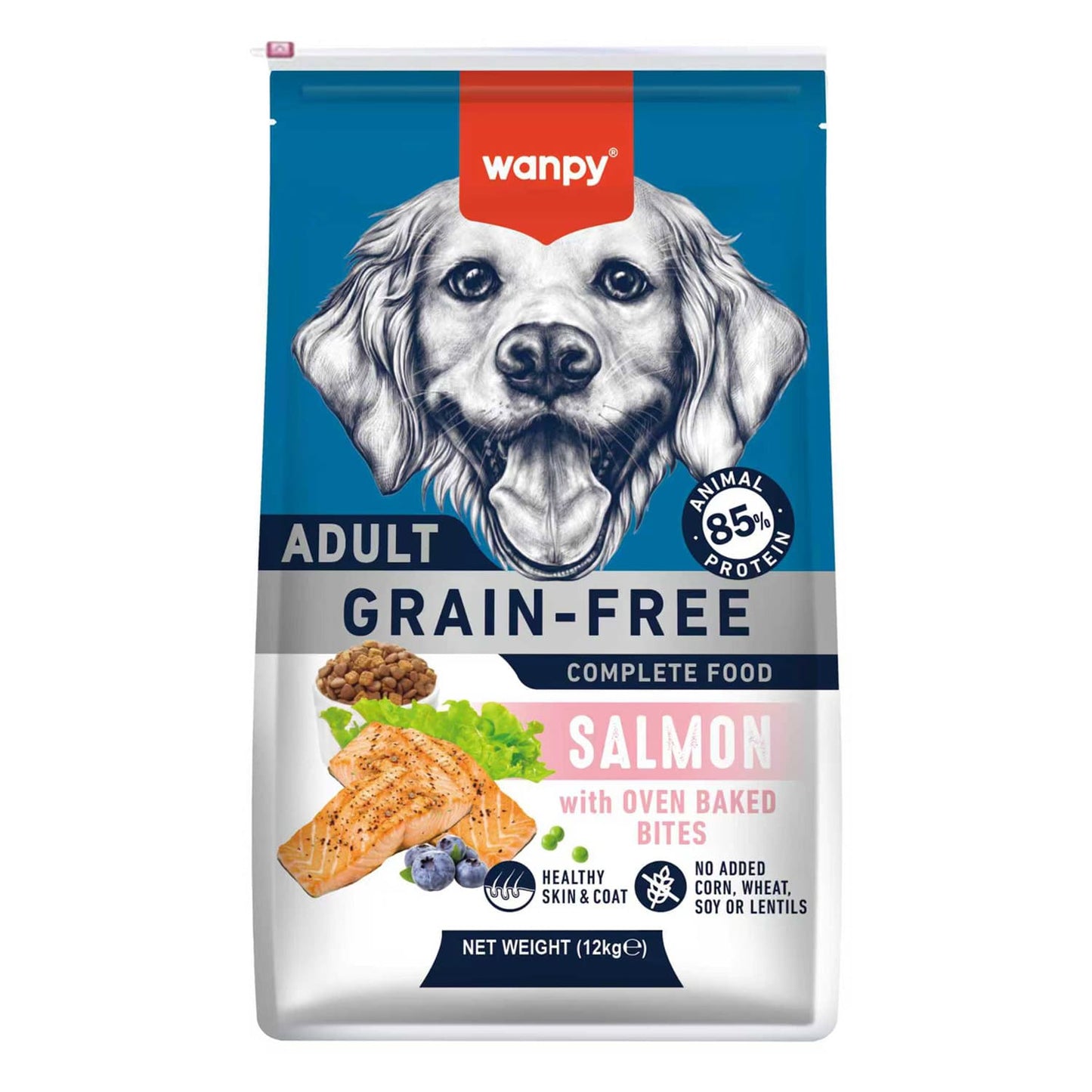 WANPY Grain Free Complete Food For Dog – Salmon Recipe 1.5Kg