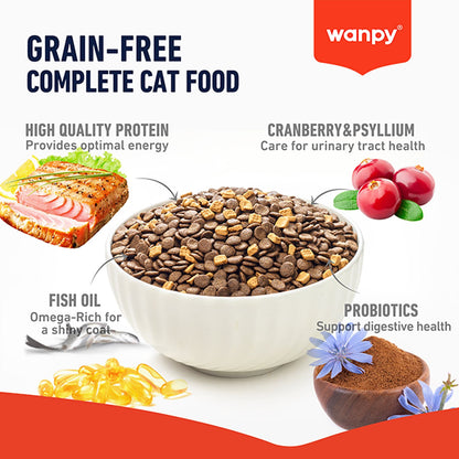 Wanpy Grain Free Complete Food For Adult Cat Tuna Recipe 1.5Kg