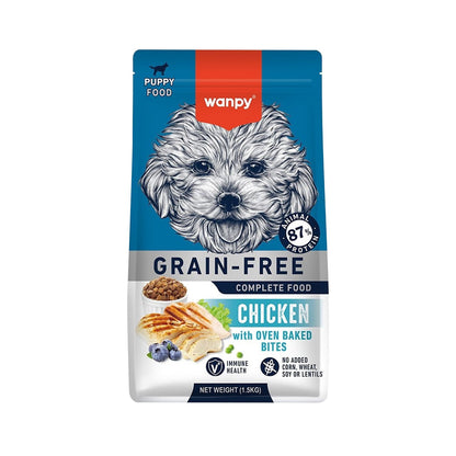 Wanpy Grain Free Complete Food For Puppy Chicken Recipe 1.5Kg