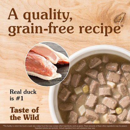 Taste of the Wild Wetlands Canine Fowl in Gravy Wet Dog Food 390G - Pack of 12