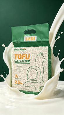 Vmax Tofu Cat Litter Natural Clumping Low Dust Flushable Strong Odor Control Milk Scent 7L