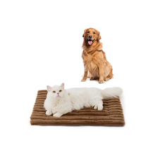 Saas Faux Rabbit Fur Pet Mat Brown-M