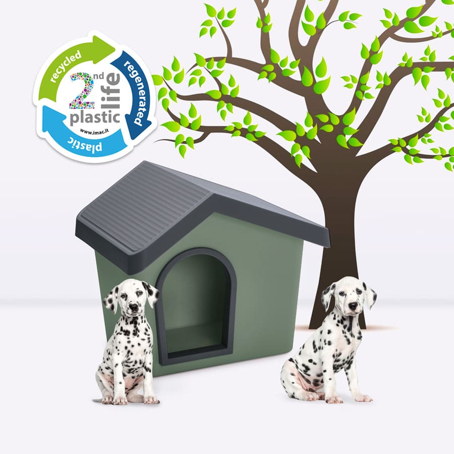 بيت كلاب IMAC ZEUS 70 - 72.2 × 61.8 × 62.3 سم [اللون - رمادي]