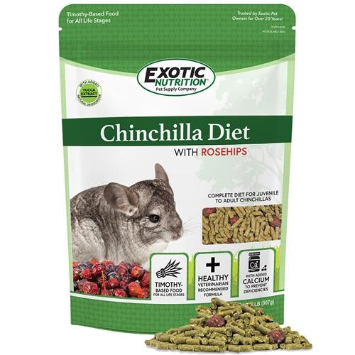 Chinchilla Diet with Rose Hips 2 lb (907 g)