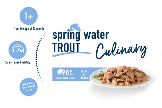 Happy Cat MIS Culinary Spring Water Trout 20x85g