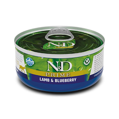 Farmina N&D Cat Prime Lamb & Bluberry 80gx12pcs