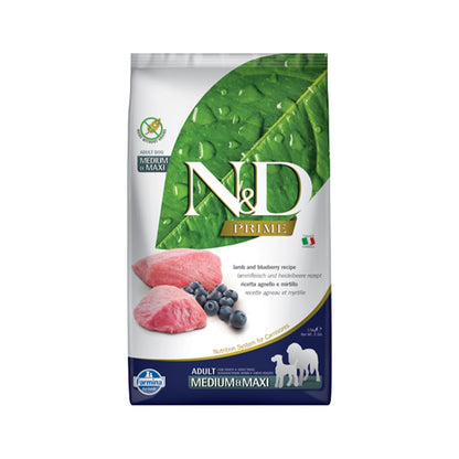 Farmina N&D Lamb&Blueberry Adult Medium and Maxi Dog 2.5Kg