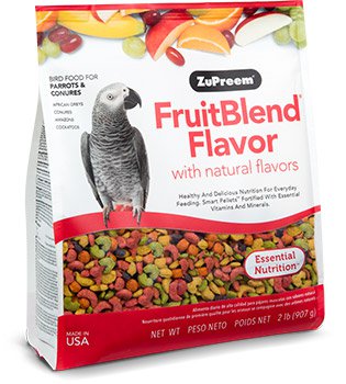 Zupreem FruitBlend Flavor Medium & Large Parrot Food 2 lbs (0.91 kg)