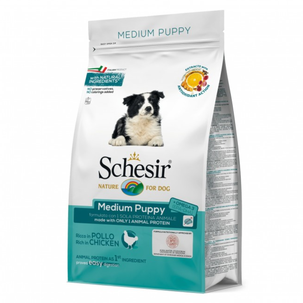 Schesir Medium Puppy with Chicken[Weight - 3kg]