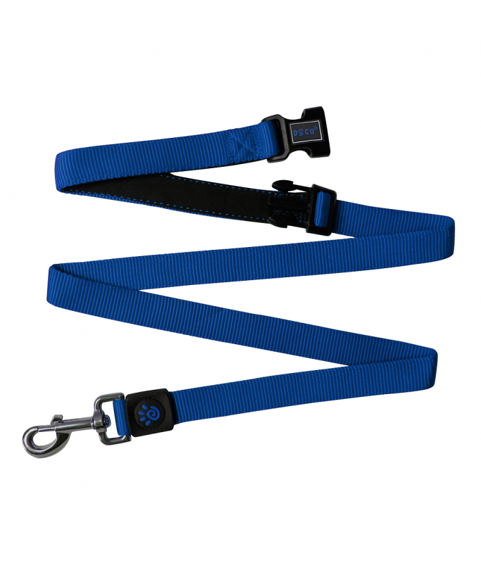 DOCO® Easy-Snap -HANDS FREE Leash 6ft (DCS2072)[Color - Blue, Size - M]