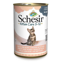 Schesir Kitten Care- Can In Jelly  3-12 Chicken with Aloe Wet Food 140g (Min Order - 6pcs)[Weight - 140g]