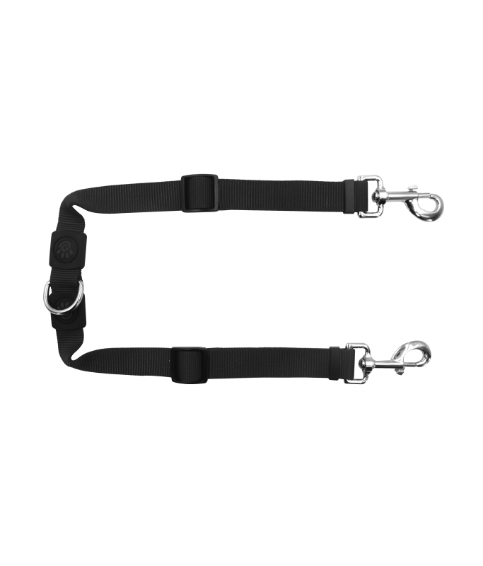 طوق كلاب من النايلون من DOCO® Signature Coupler - طول قابل للتعديل (DCSX2) [اللون - رمادي، المقاس - متوسط]