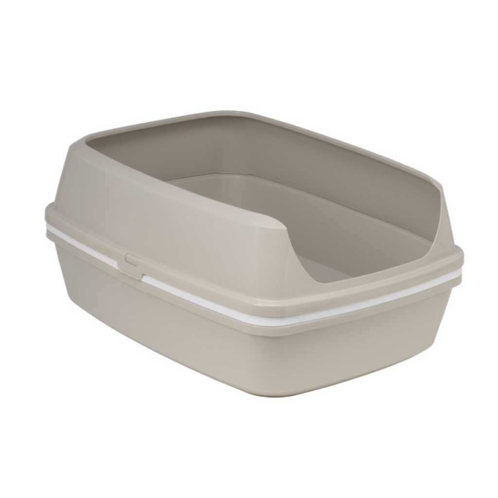 Moderna Lift to Sift -Open Cat Litter Box (Grey+Lemon)[Size - L]