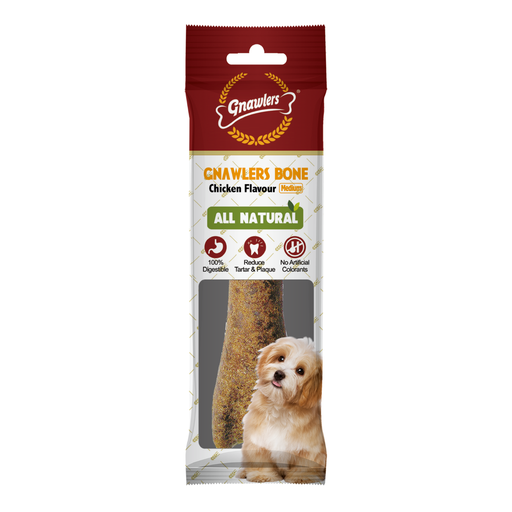 Gnawlers Bone 5" Medium-Snack For Dogs-Chicken 95g