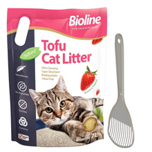 Combo Offer-Bioline Tofu Cat Litter 7L - Strawberry Fragrance+Moderna Cat Litter Scoop
