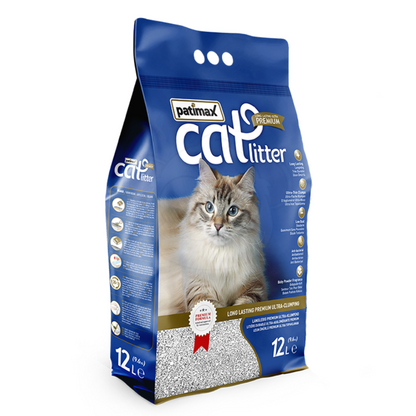 Patimax Premium Ultra Clumping Cat Litter 12L