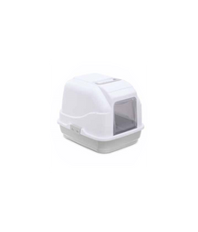 مرحاض قطط بغطاء من IMAC - 50 × 40 × 40 سم [اللون - رمادي]