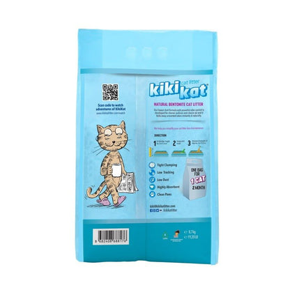 Kiki Kat White Bentonite Clumping Cat Litter –Mountain Fresh-20 L