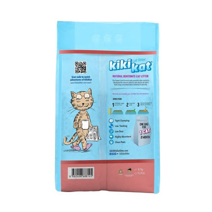 Kiki Kat White Bentonite Clumping Cat Litter – Baby Powder-20 L