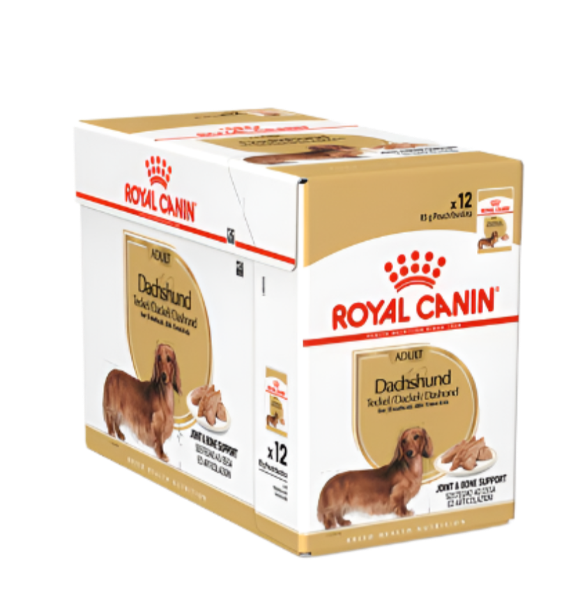 Royal Canin Breed Health Nutrition Dachshund Adult (Wet Food - Pouches) 12 x 85 g