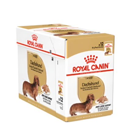 Royal Canin Breed Health Nutrition Dachshund Adult (Wet Food - Pouches) 12 x 85 g