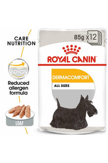 Royal Canin Dermacomfort Wet Dog Food Pouches 85g x 12 Pack