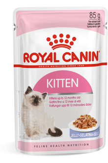 Royal Canin Feline Health Nutrition Kitten Jelly (Wet Food - Pouches) 12 x 85 g