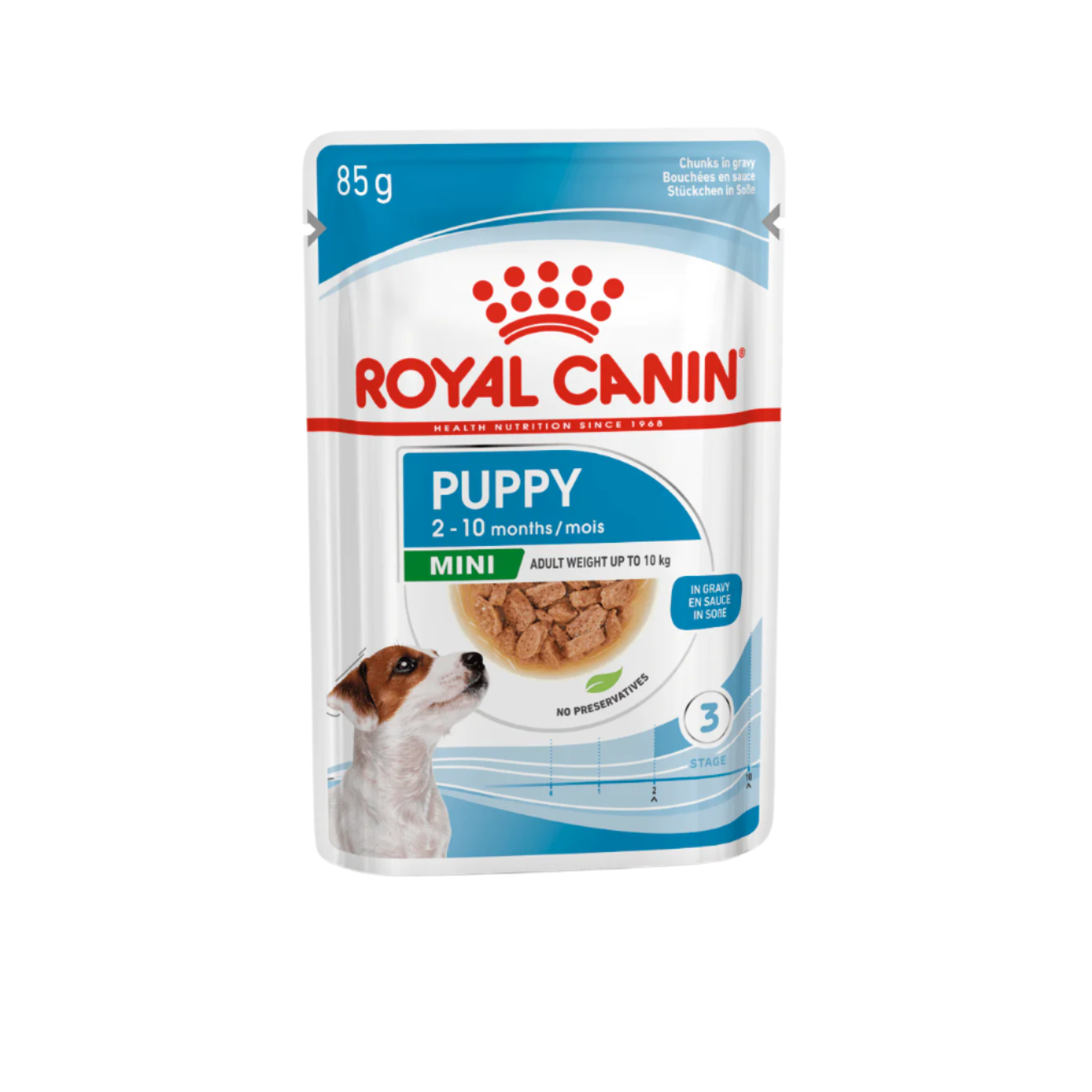 Royal Canin Size Health Nutrition Mini Puppy Wet Dog Food in Gravy–85gx12 Pouches