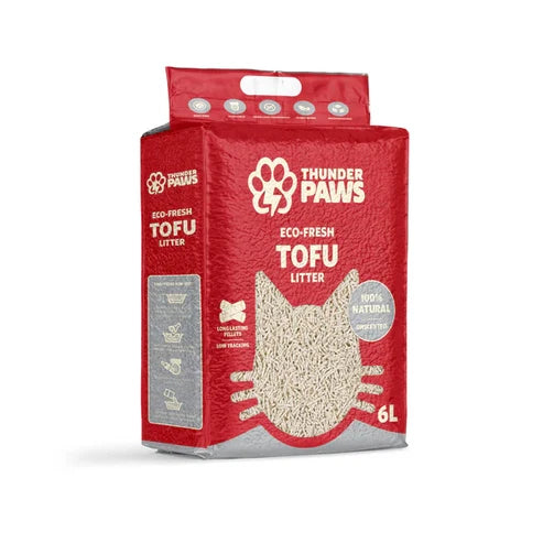 Thunder Paws Eco-Fresh Strip Tofu Cat Litter - 2.4KG
