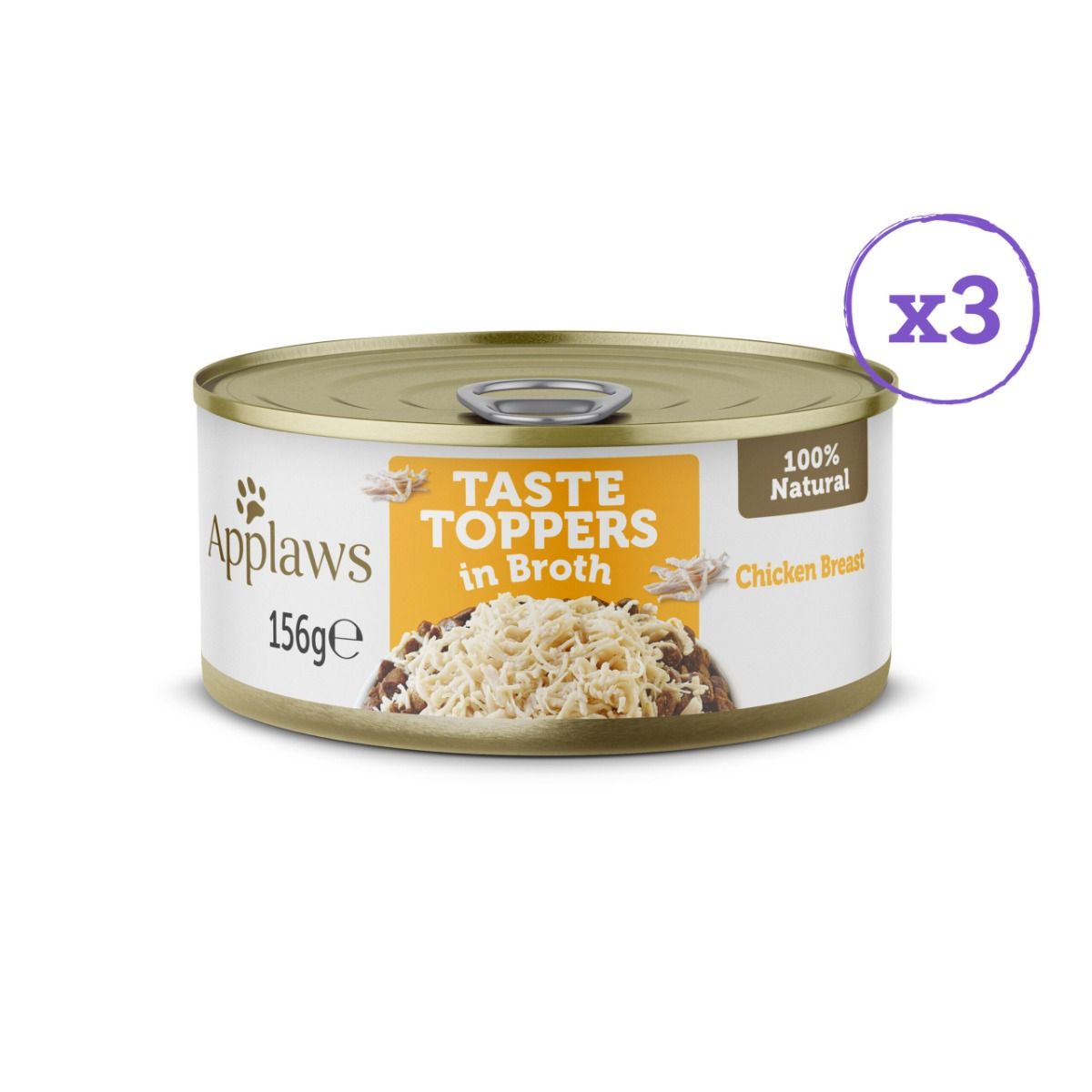 Applaws Taste Topper in Broth Chicken Selection Wet Dog Food 8 x 156g Tins