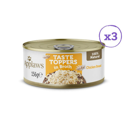 Applaws Taste Topper in Broth Chicken Selection Wet Dog Food 8 x 156g Tins