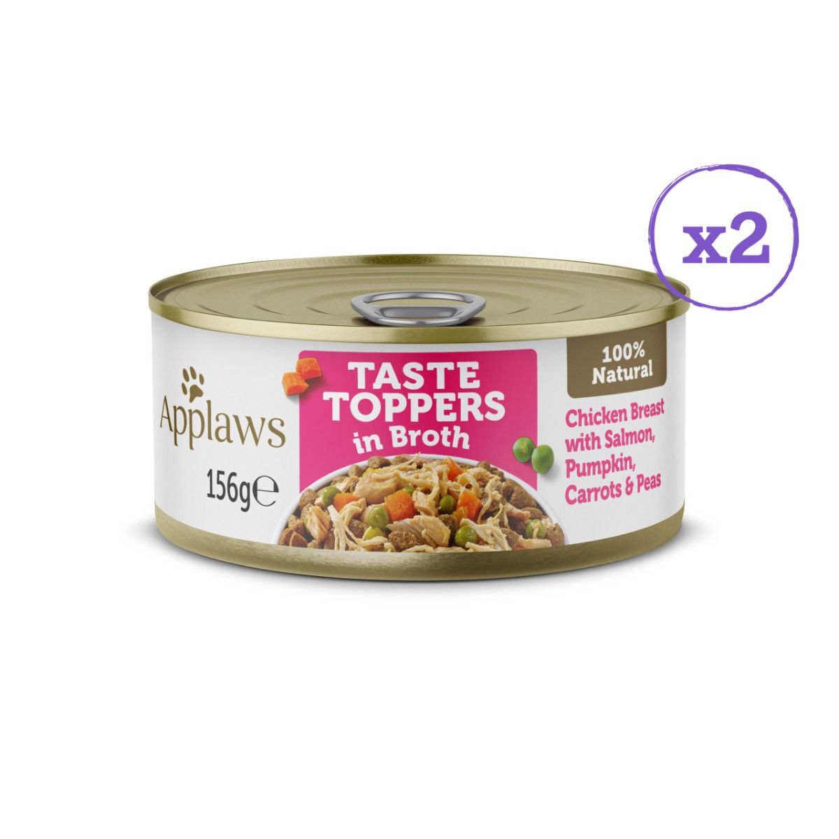 Applaws Taste Topper in Broth Chicken Selection Wet Dog Food 8 x 156g Tins
