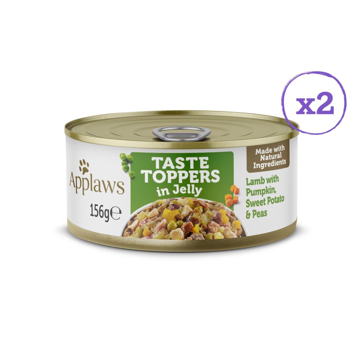 Applaws Taste Toppers in Jelly Selection Wet Dog Food 8 x 156g Tins