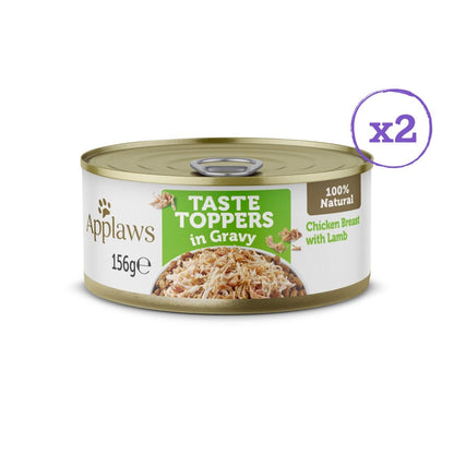 Applaws Taste Toppers in Gravy Chicken Selection Wet Dog Food 8 x 156g Tins